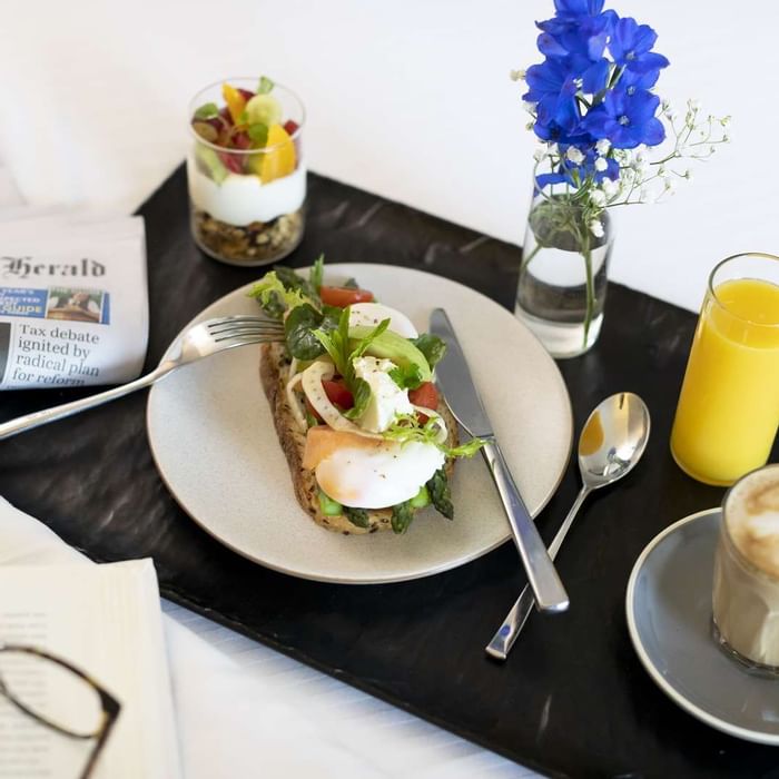 In Room Dining service at Novotel Sydney International Airport