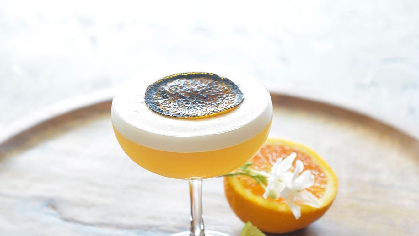 An eye catching fruit drink at Pullman Port Douglas sea temple resort and spa