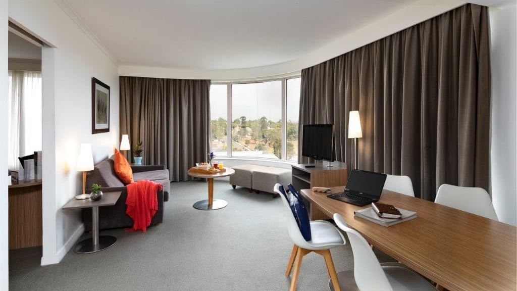 Lounge in King Executive Spa Suite at Mercure Sydney Parramatta