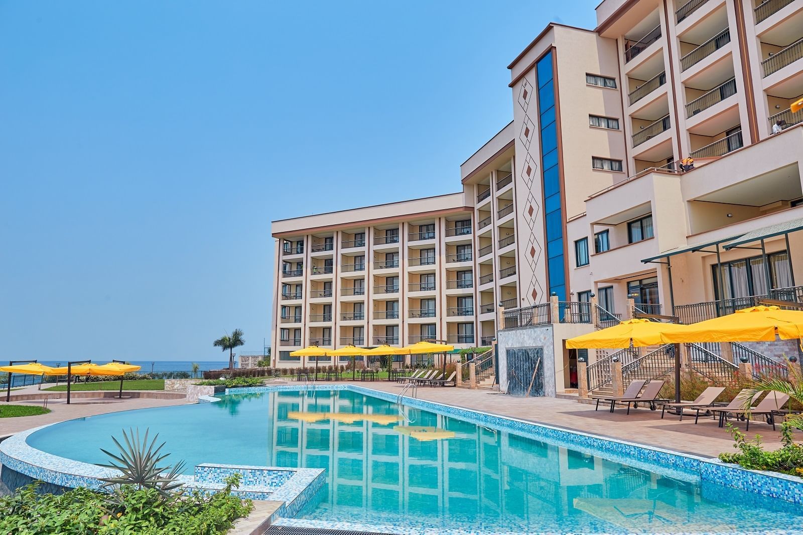 Exterior view of the Hotel & the Pool at Goma Serena Hotel