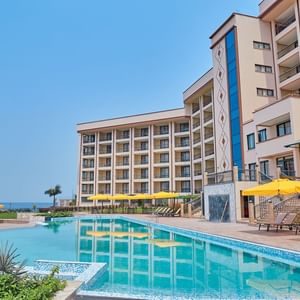 Exterior view of the Hotel & the Pool at Goma Serena Hotel