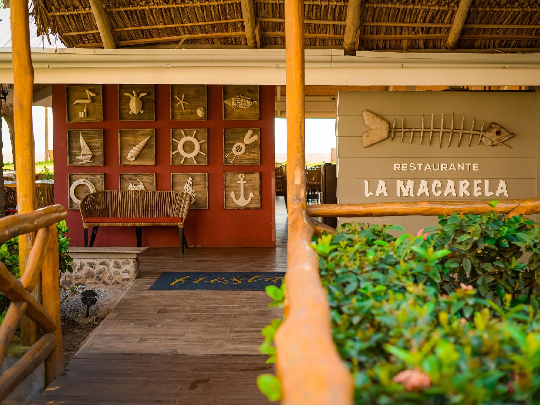 Entrance view of Macarela Restaurant at Fiesta Resort