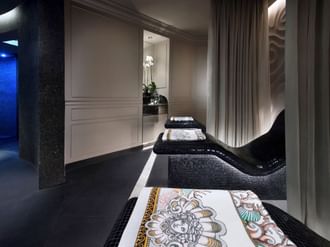 Pedicure station in the spa at Palazzo Versace