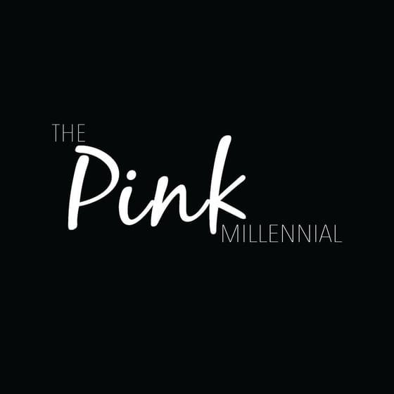 Logo of The Pink Millennial used at Retro Suites Website