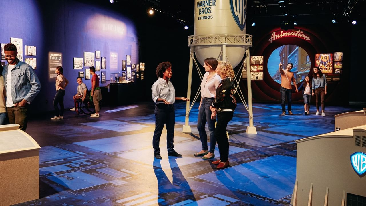 Tourist at a studio tour