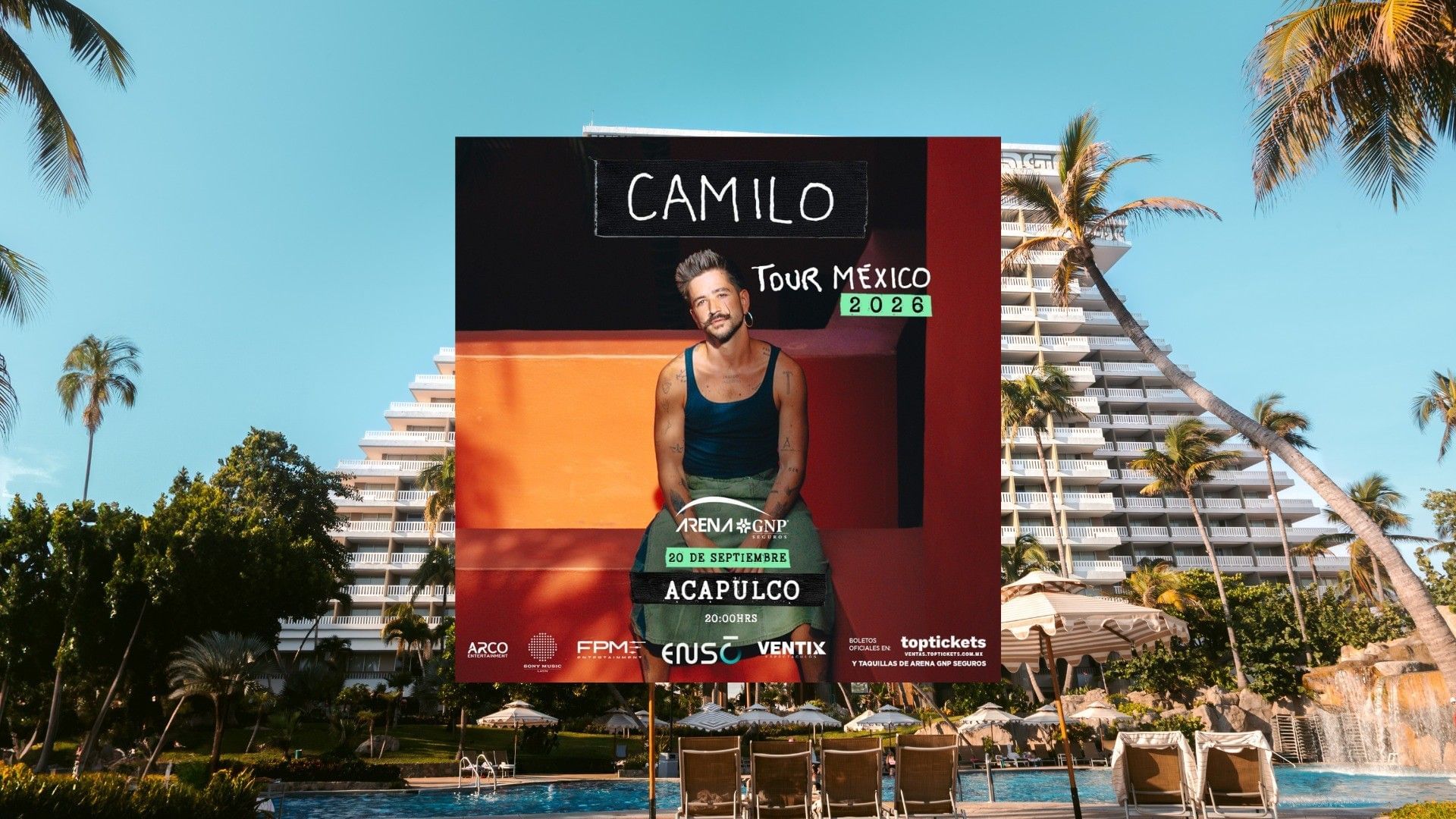 Hospedaje + Concierto de Camilo