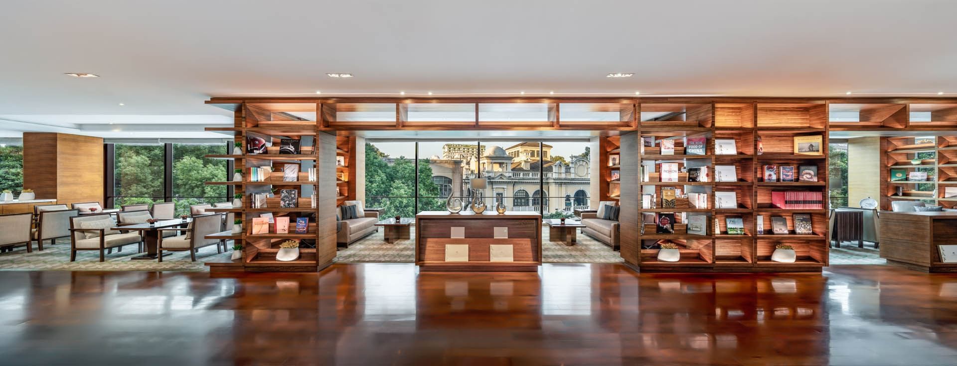 Interior of Club lounge at White Swan Hotel