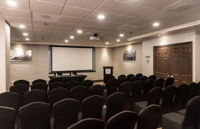 Meeting Room and chairs at Embassy Hotel & Suites Ottawa