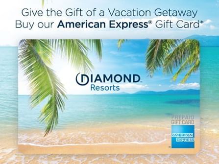 American Express gift card of Diamond Resorts