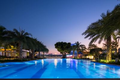View of the Hotel swimming Pool at White Swan hotel