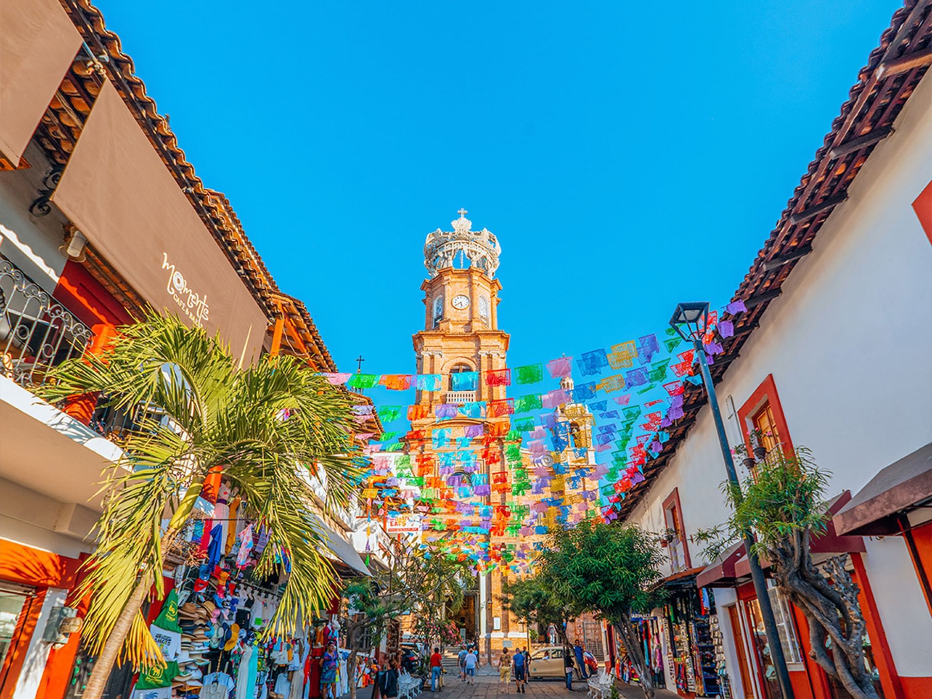 Lady of Guadalupe Church decorated near Los Arcos Suites