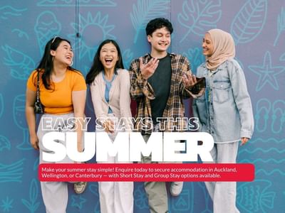 Easy Stays this Summer - enjoy short term accommodation over summer. 