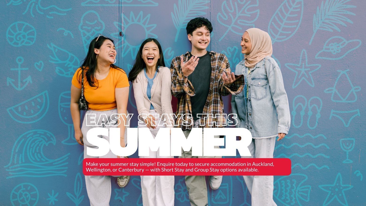 Easy Stays this Summer - enjoy short term accommodation over summer.