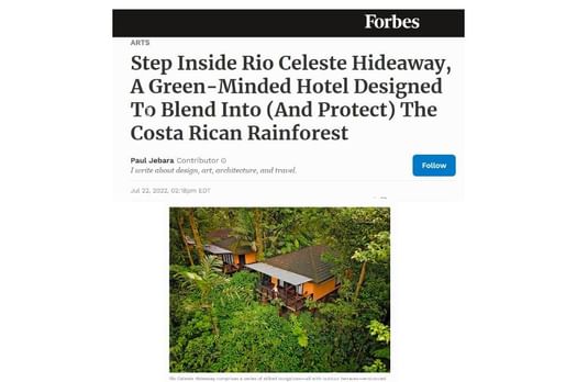 Ariticle on Costa Rican Rainforest around Rio Celeste