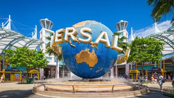 The Universal Studios Singapore near Amara Sanctuary Resort