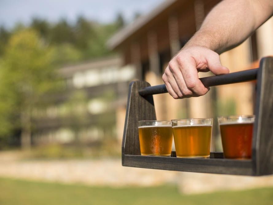 Craft beverages served at Topnotch Stowe Resort