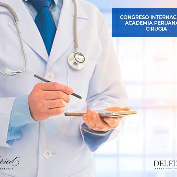 Poster del congreso peruano de la academia de cirugia en Hotel Delfines