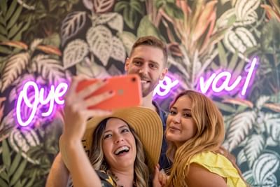 Friends taking a selfie