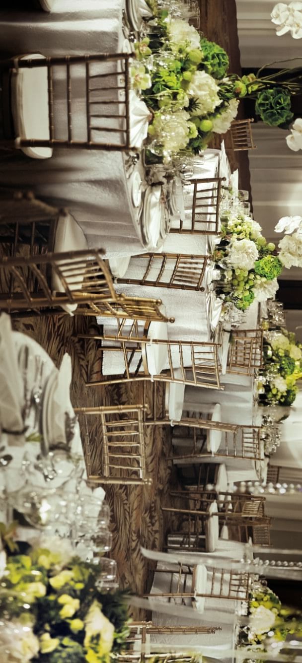 Elegant banquet table with floral decor at Sunway Hotel Hanoi