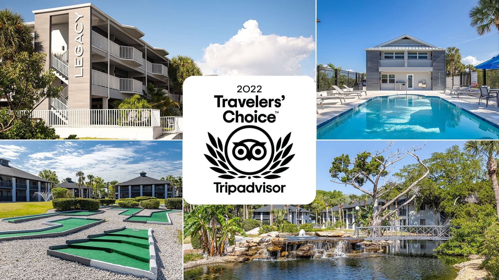 2022 Travelers choice award at Legacy Vacation Resorts