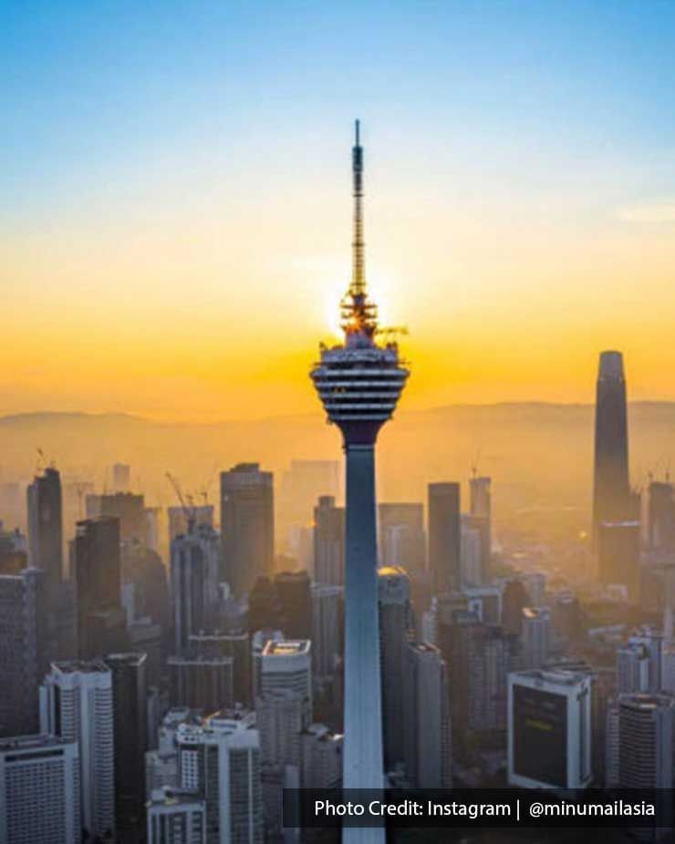 A scenic view of Menara Kuala Lumpur Tower, a local attraction near Imperial Lexis Kuala Lumpur