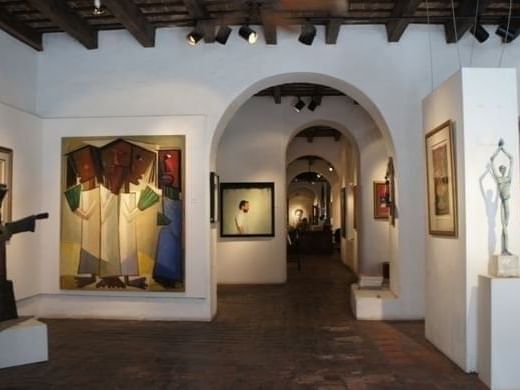 Arts displayed in Galeria Botello near Hotel El Convento