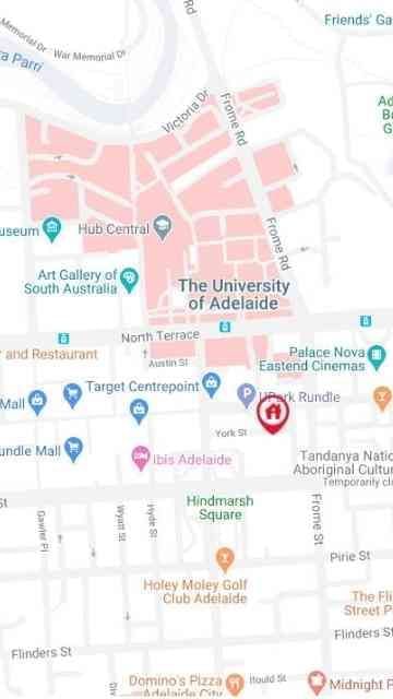 Student Living - Bent St Map