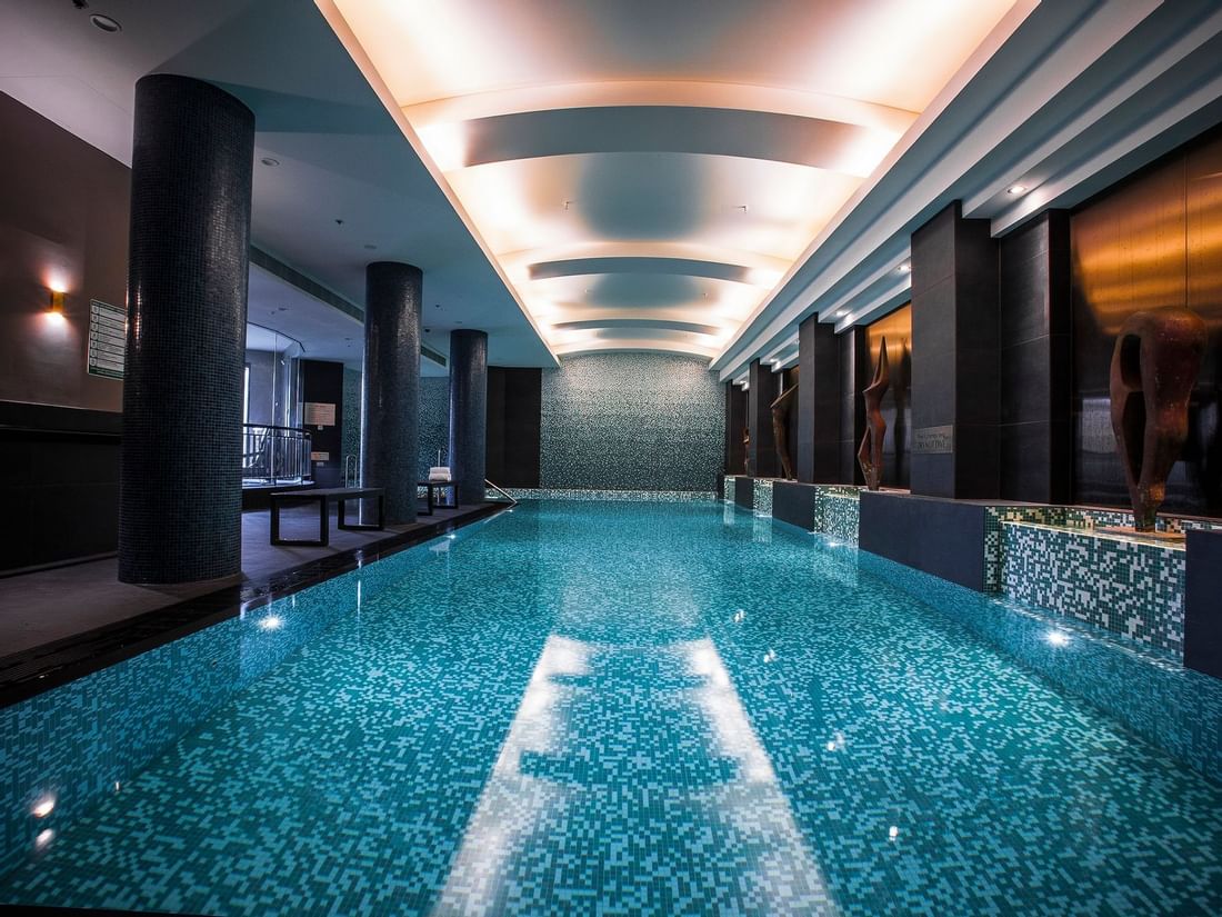 Magnesium & mineral indoor Spa pool area at Quay West Suites Melbourne