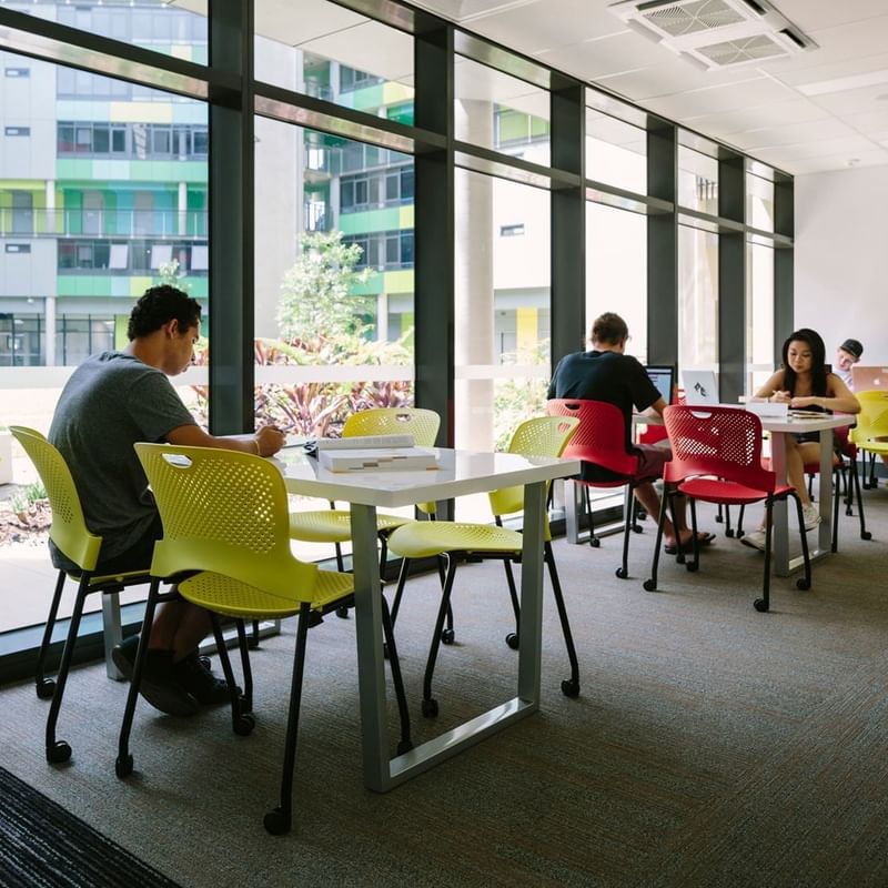 Study Rooms onto Courtyard