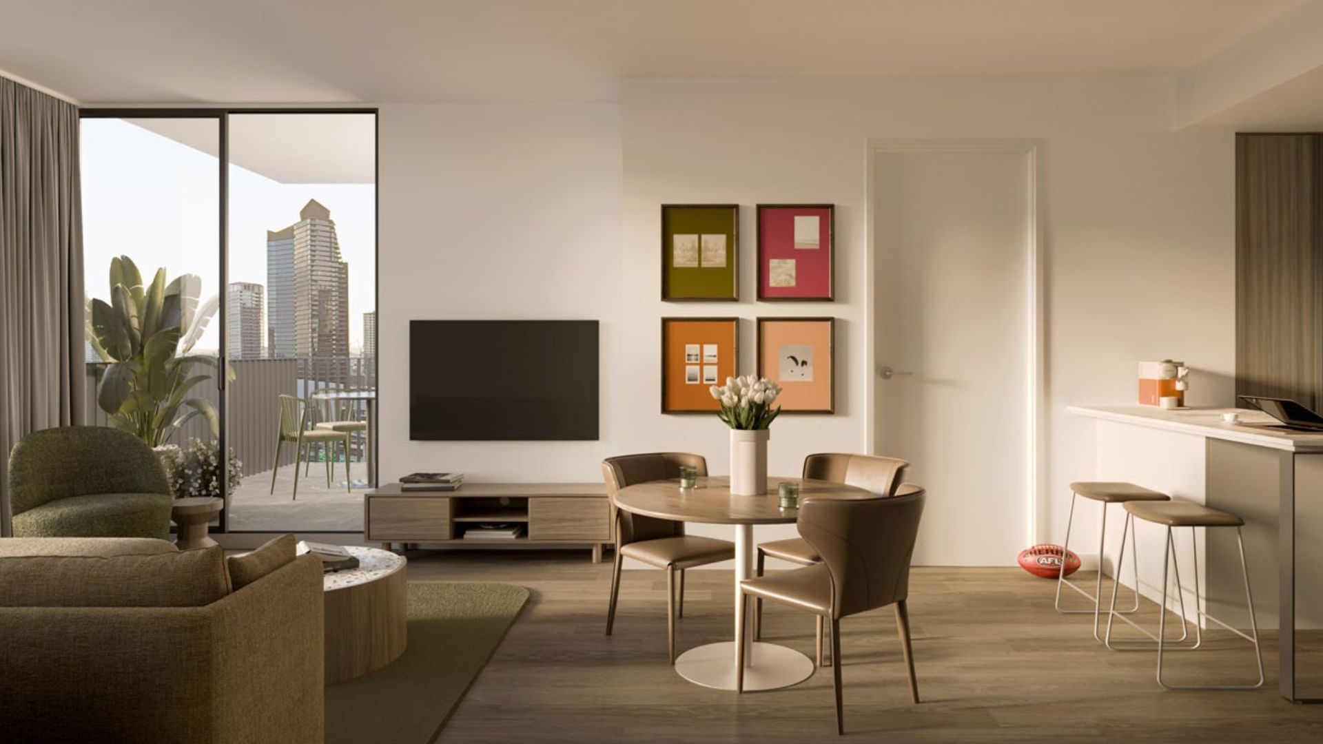 The Archive - 2 Bedroom Apartment Render