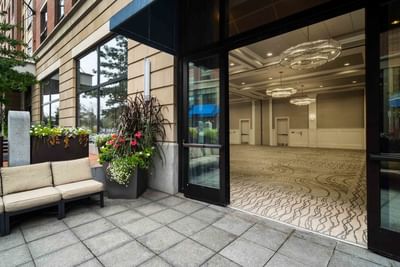 Exterior view of entrance to The Portsmouth Collection