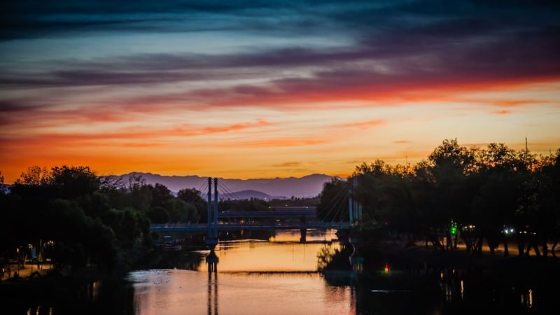 Exterior view of the bridge near Fiesta Inn Culiacán