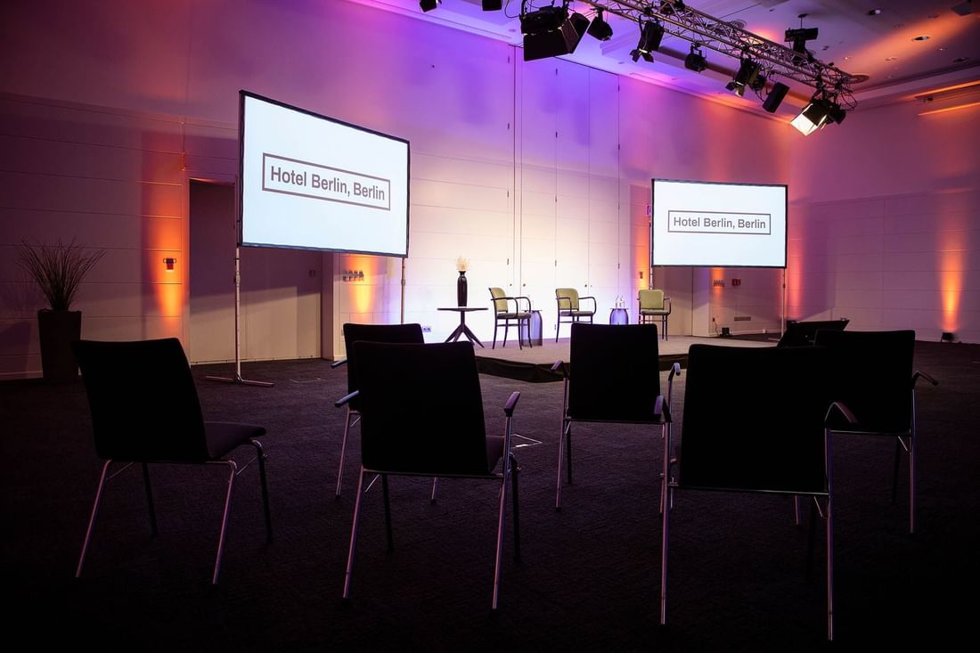 Interior of Hybrid & virtual meetings area at Hotel Berlin