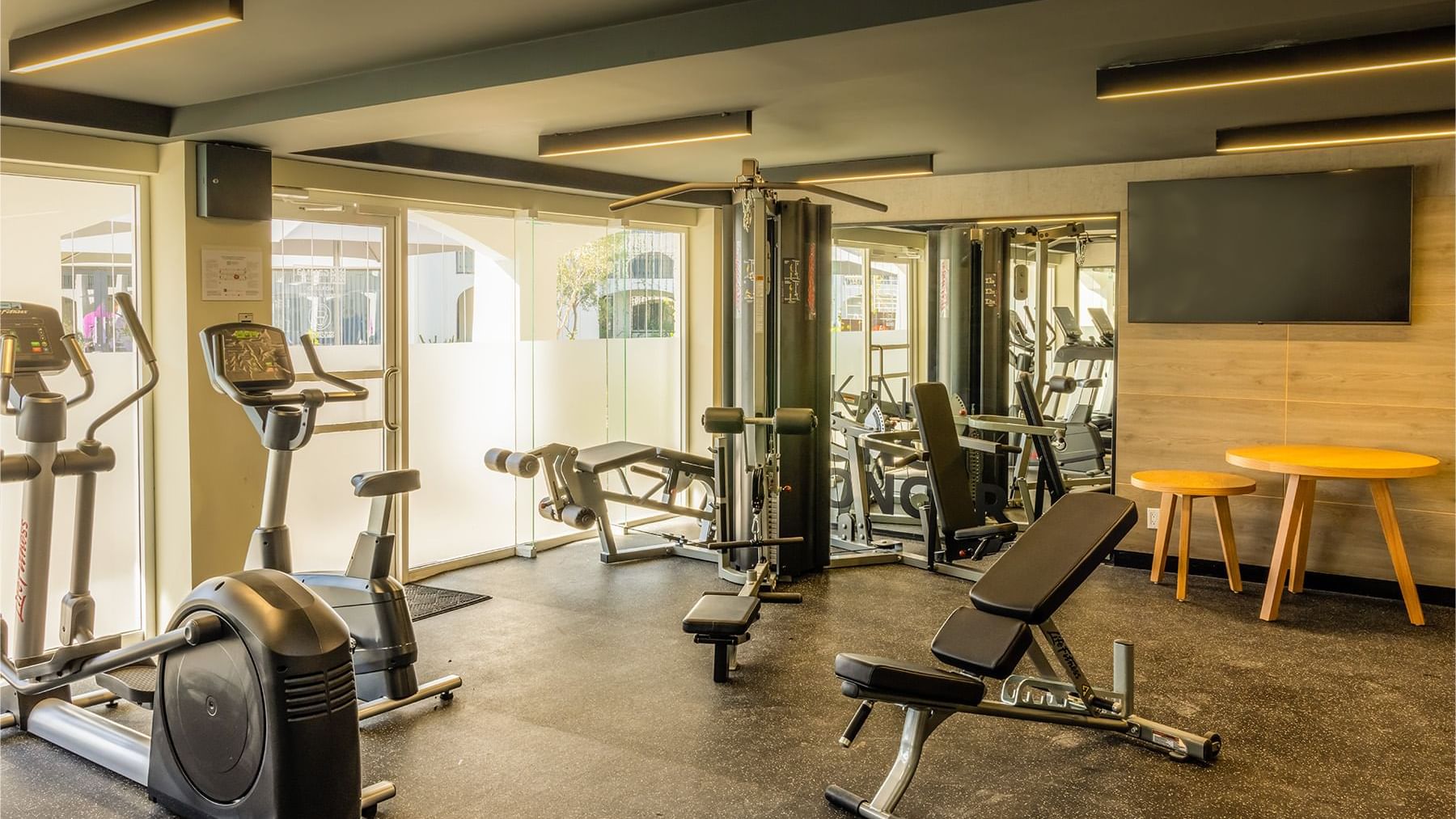 Gym equipment in the Fitness Center at Gamma Ciudad Juarez