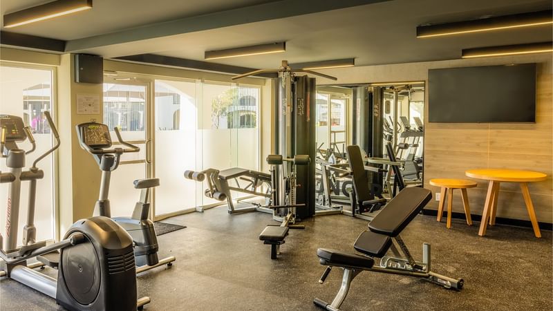 Gym equipment in the Fitness Center at Gamma Ciudad Juarez