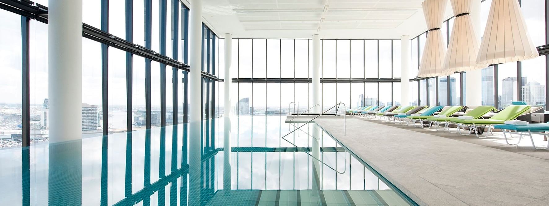 Rooftop Swimming Pool at Crown Metropol Melbourne Hotel