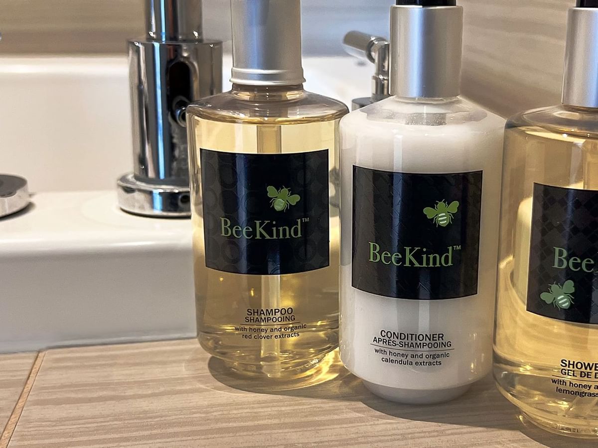 Washroom sink and soap