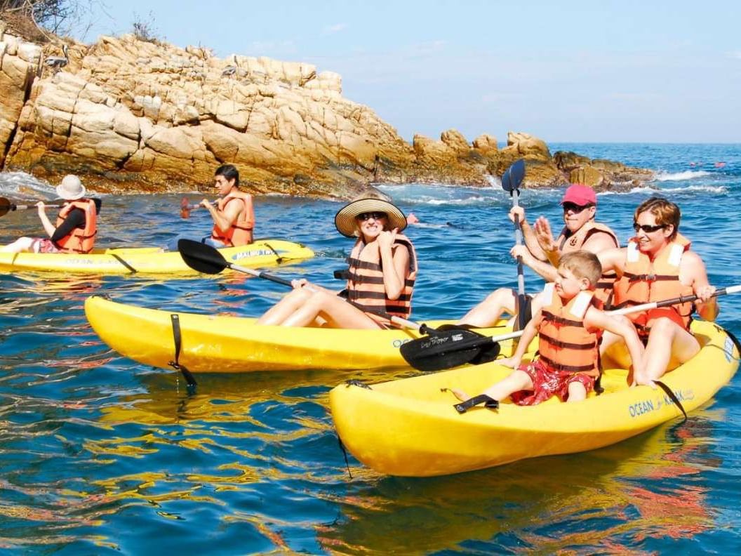 People enjoying kayaking near Buenaventura Grand Hotel and Spa