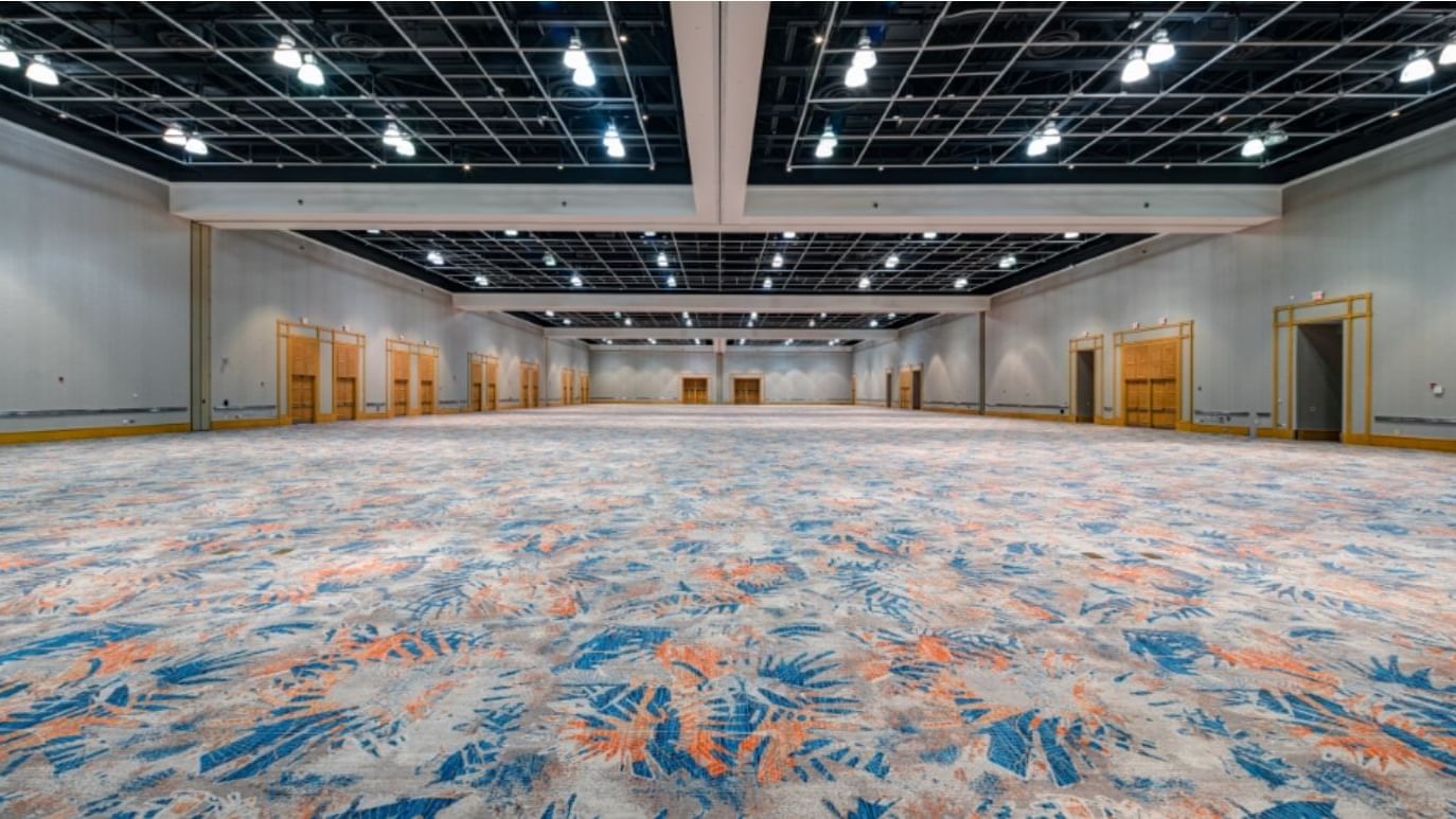 Interior view of Great Hall with empty area at The Diplomat Resort