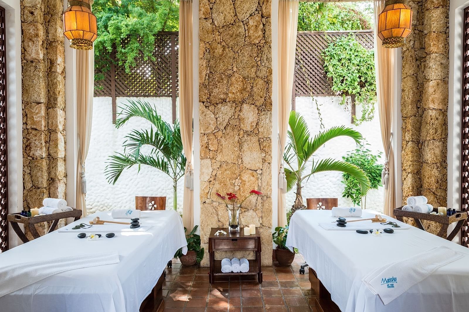 Couple massage rooms in Maisha Spa at Serena Beach Resort & Spa