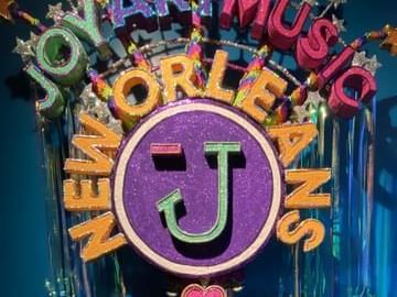 Joy Art Music New Orleans cutout sign at La Galerie Hotel