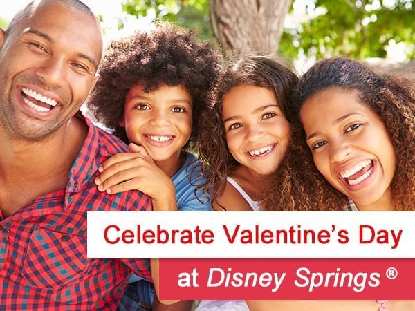 Celebrate Valentine's Day poster used at Lake Buena Vista Resort Village & Spa