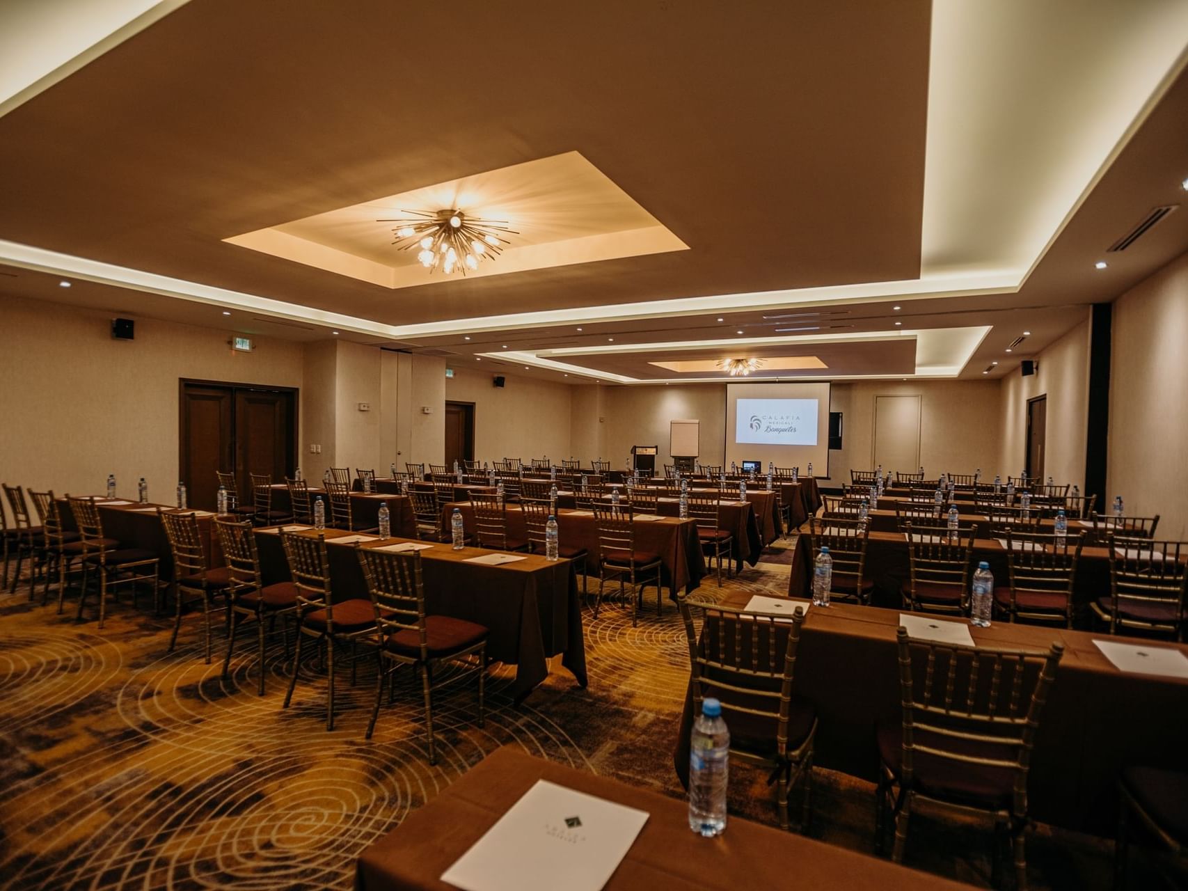 Theatre arrangement in Diamond Hall at Araiza Hotel Calafia