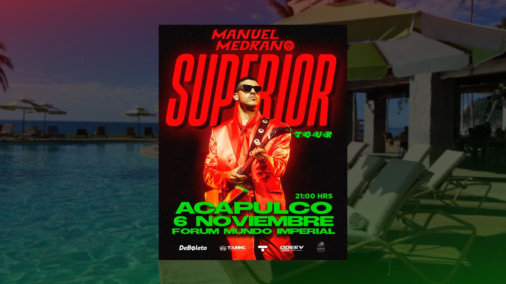Hospedaje + Concierto de Manuel Medrano