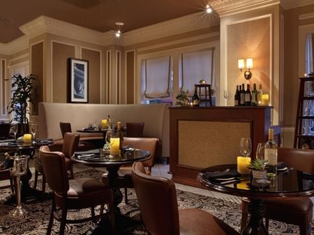 Dining area in Landmark Restaurant at Warwick Melrose Dallas