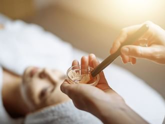 Facial session in Beauty Room at Imperial Gold Coast