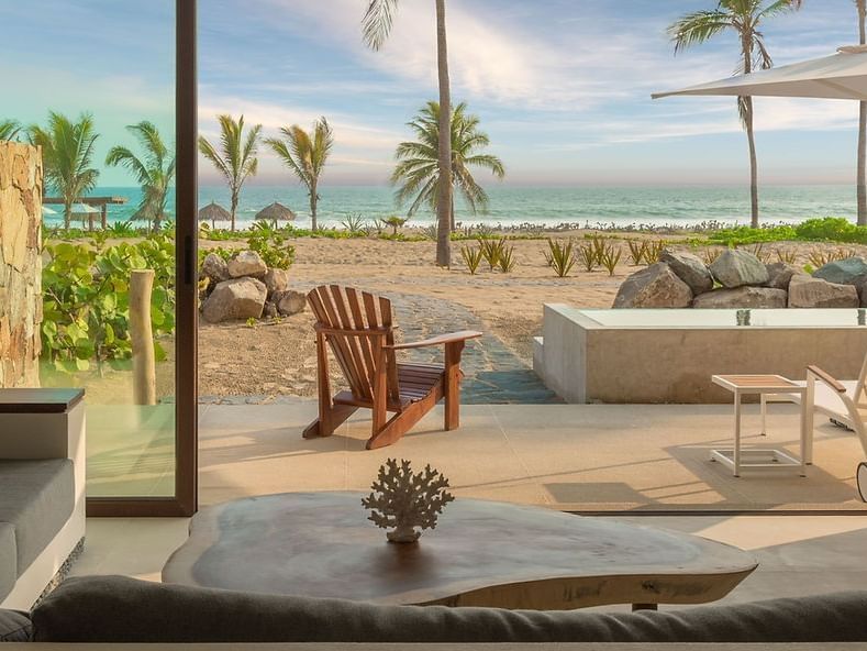 Ocean View 3-Bedroom Villa terrace at Marea Beachfront Villas