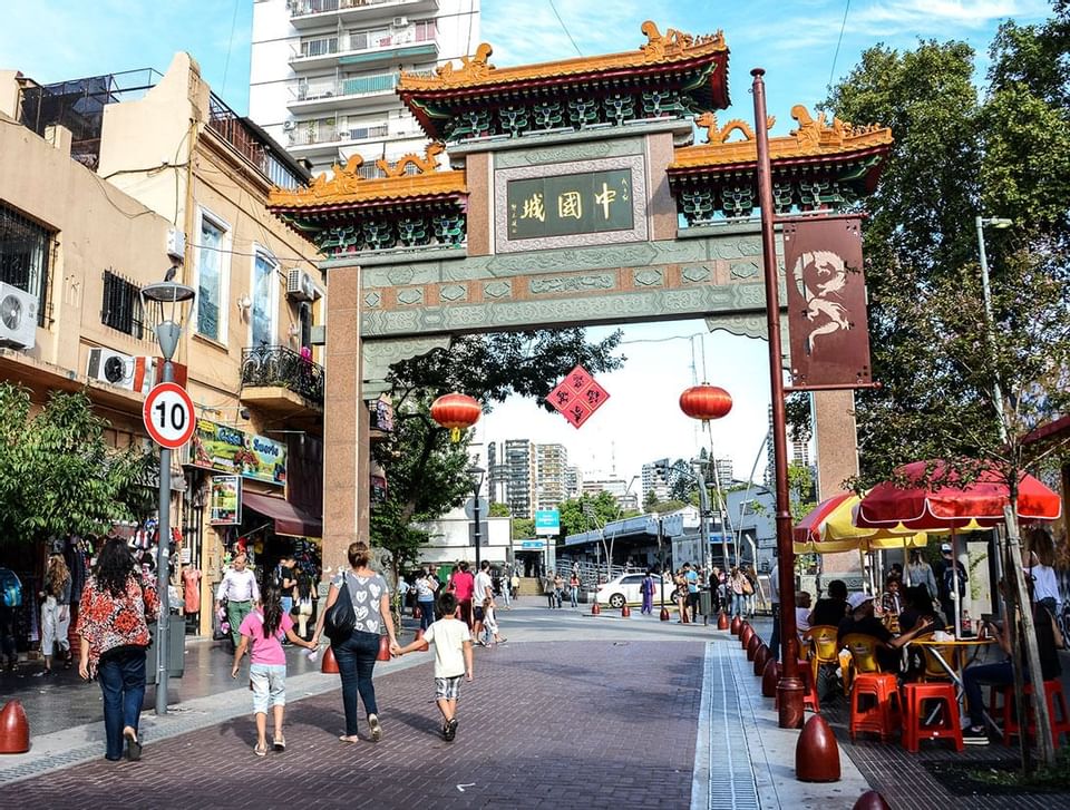 People at China town near Hotel Emperador Buenos Aires