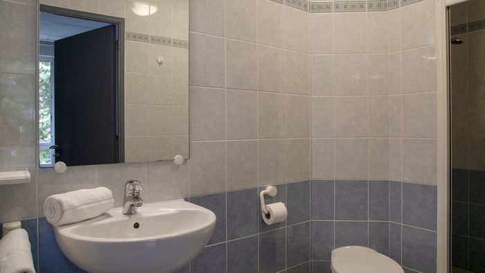 Bathroom vanity in bedrooms at Le Clos de l'Orgerie