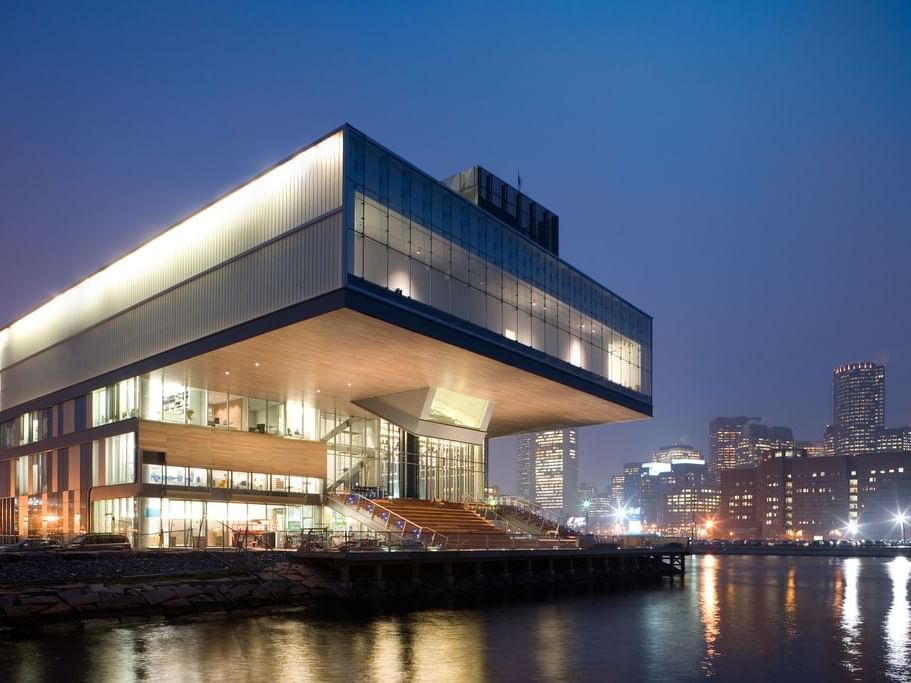 Night view of institute of contemporary Art